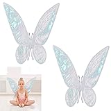 2 PCS Ailes de Fee avec Bandoulière Élastique Ailes