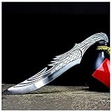 oFzimTo Couteau Cuisine Viking avec Manche en Bois,Couteau