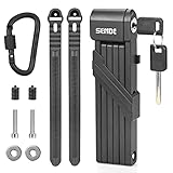 Antivol de vélo, Antivol Pliable avec Support Antivol