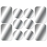 AJOXEL [10 Pièces Plaques Métalliques avec Adhésif