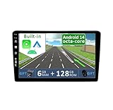 YUNTX [6GB+128GB] Android 14 2 Din Autoradio pour Opel