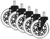 GHB 5pcs Roulettes Chaise Bureau 11mm x 22mm Roulement