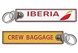 Iberia Crew Porte-clés brodé Motif bagages
