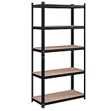 SONGMICS Étagère de Rangement à 5 Niveaux, 40 x 90