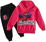 ZKDT Super-héros Spiderman Sweat à capuche 2 pièces