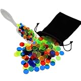 JchEnye 150 pions en Plastique Transparent de 4 Couleurs