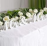 FTVOGUE Vintage Mr & Mrs Lettres en Bois de Mariage
