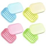 KLYNGTSK 4 PCS Boîte à Savon Plastique Porte Savon