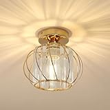 Pheashine Plafonnier en Cristal Moderne E27 Mini Lustre