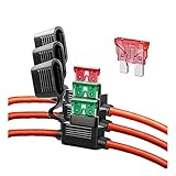 GUUZI Lot de 3 Porte-Fusibles ATO 12 AWG 32V avec Fusible