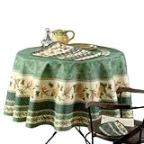 Générique Nappe Ronde Provençale, Motif Tournesol et