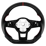 Acclcors Volant en cuir en fibre de carbone avec fond