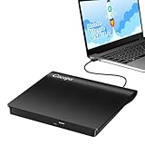 Cocopa Lecteur CD/DVD Externe pour PC, USB 3.0 Graveur