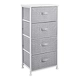 Amazon Basics Commode pour armoire - 4 tiroirs en tissu