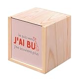 Boite en Bois Coffret - Je suis venu, J'ai bu Soirée