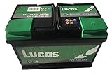 Lucas Premium Lp100 Batterie Voitures, 12 V 72Ah 720