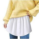 MJGkhiy Mini-jupe pour femme - Extension de t-shirt