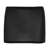 ranrann Mini Micro Jupe Transparente Sexy Elastique