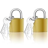 Mesybveo Lot de 2 Cadenas à Clé, 32 mm Petits Cadenas