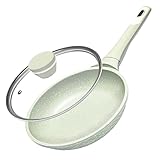 Poêle à Frire Antiadhésive 20 cm avec Couvercle - 100%