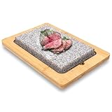 NutriChef Gril en Pierre Chaude Sizzle avec Plateau