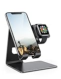 Amazon Brand - Eono 2 en 1 Support de Apple Watch Téléphone,