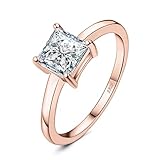 JewelryPalace 1ct Solitaire Cubic Zirconia Bague Taille