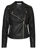 NOISY MAY Veste Rebel PU Femme Veste en imitation cuir