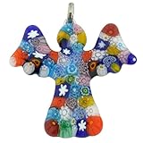 Glass Of Venice Pendentif Ange Millefiori en Verre