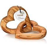 Kassis Cœurs en Bois d’Olivier pour Couple – Cadeau