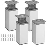 Gaomoeny 4 pièces Pieds de Meubles réglables, Pieds