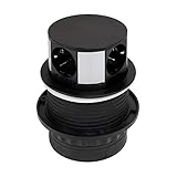 Emuca - Bloc multiprise escamotable avec 3 prises Schuko