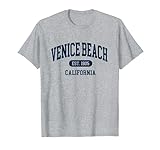 Venice Beach Est 1905 California CA Vintage Rétro T-Shirt