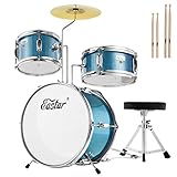 Eastar Kit Batterie Enfant 14" avec Tabouret, Cymbale,