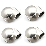 Lot de 4 boutons de porte NUZAMAS en verre à clipper