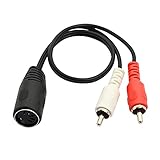 CERRXIAN Câble audio DIN 5 broches vers RCA, 5 broches