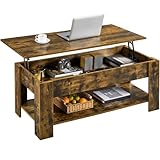 Yaheetech Table Basse Relevable Table de Salon avec