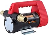 KATSU Pompe de Transfert Diesel, 175 Watts 24V DC Auto-amorçante,