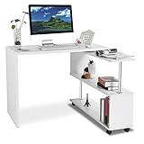 Bureau en forme de L - Rotation à 360 degrés - Angle