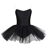 TiaoBug Femme Robe Danse Ballet Justaucorps de Danse