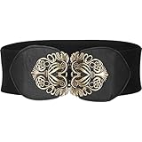 BlackButterfly 3 Pouces de Large Élastique Boucle Vintage