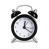 Vicloon Reveil Cloche Classique,Mini Rétro Alarme Réveil