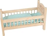 small foot 9601 Lit de poupée en bois, accessoires
