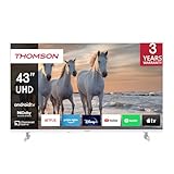 THOMSON 43 Pouces (109 cm) 4K Ultra HD Blanc Smart