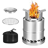 PoêLe à Bois De Camping Pliable En Acier Inoxydable