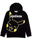 Pokemon Hoodie Boys Enfants Game Cadeaux Pikachu Black