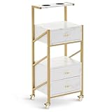 M MCombo Servante de Service avec roulettes et 3 tiroirs,