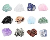 CrystalTears 12PCS Pierre Precieuse Minéraux Brut Précieuse