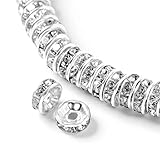 8mm Rondelle Perles Strass 200 Pièces Perles Strass