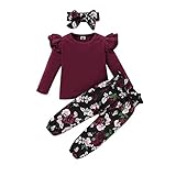ZOEREA Bébé Fille Ensemble de Vêtements 3 Pièces Mode